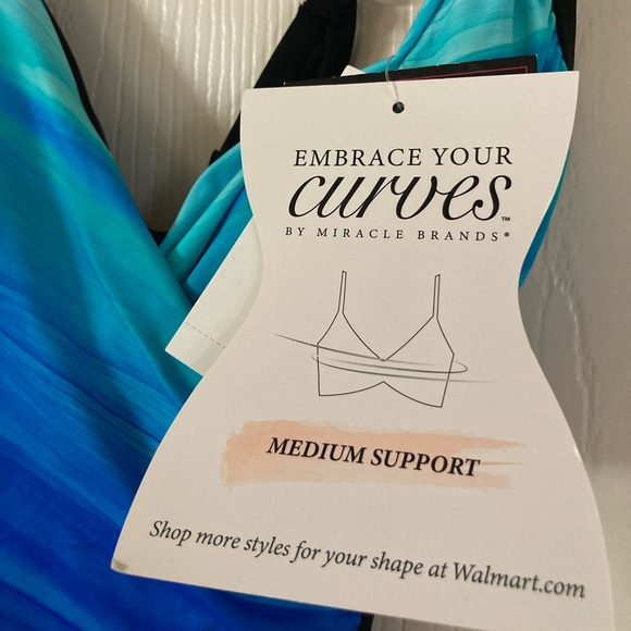 Embrace your Curves by Miracle Brands One Piece Swimsuit Small - Picture 8 of 9